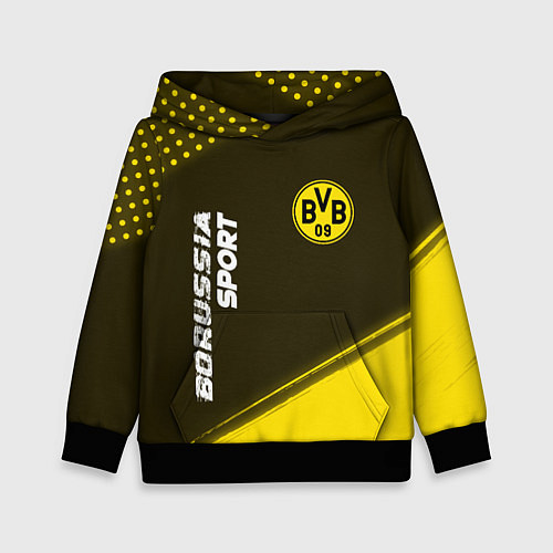 Детская толстовка БОРУССИЯ Borussia Sport Краска / 3D-Черный – фото 1