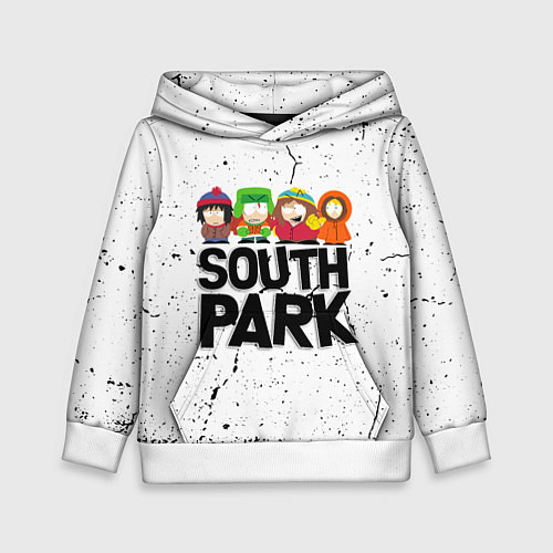 Детская толстовка Южный парк мультфильм - персонажи South Park / 3D-Белый – фото 1
