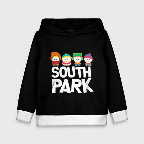 Детская толстовка Южный парк мультфильм - персонажи / 3D-Белый – фото 1