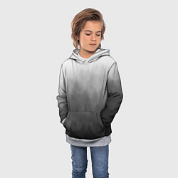 Толстовка-худи детская Темный лес - туман, цвет: 3D-меланж — фото 2