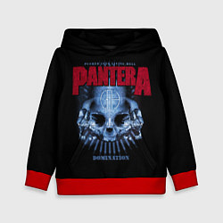 Толстовка-худи детская Pantera Domination, цвет: 3D-красный
