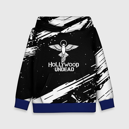 Детская толстовка Hollywood undead logo / 3D-Синий – фото 1