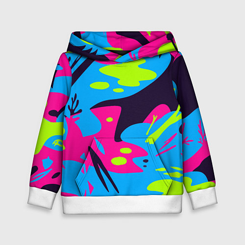 Детская толстовка Color abstract pattern Summer / 3D-Белый – фото 1