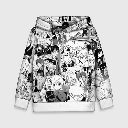 Детская толстовка Ansatsu kyoshitsu pattern / 3D-Белый – фото 1