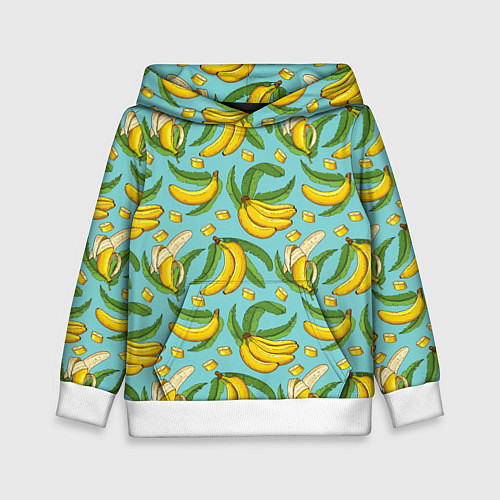 Детская толстовка Banana pattern Summer Fashion 2022 / 3D-Белый – фото 1