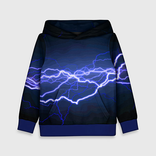 Детская толстовка Lightning Fashion 2025 Neon / 3D-Синий – фото 1