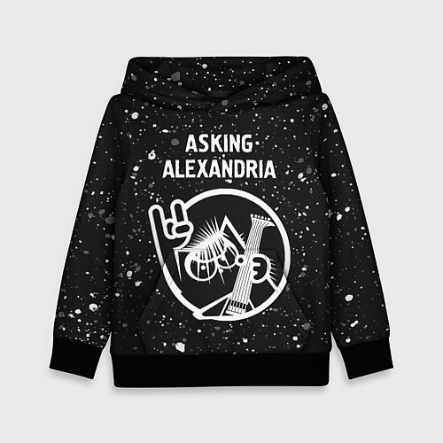 Детская толстовка Asking Alexandria - КОТ - Краска / 3D-Черный – фото 1