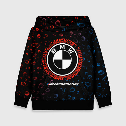 Детская толстовка BMW Капли Дождя / 3D-Черный – фото 1