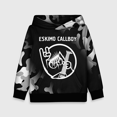 Детская толстовка Eskimo Callboy - КОТ - Камуфляж / 3D-Черный – фото 1