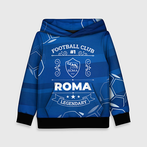 Детская толстовка Roma FC 1 / 3D-Черный – фото 1