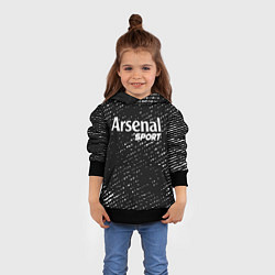 Толстовка-худи детская ARSENAL Sport Потертости, цвет: 3D-черный — фото 2