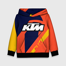 Толстовка-худи детская KTM VINTAGE SPORTWEAR, цвет: 3D-черный