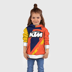 Толстовка-худи детская KTM VINTAGE SPORTWEAR, цвет: 3D-белый — фото 2