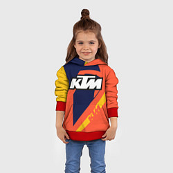 Толстовка-худи детская KTM VINTAGE SPORTWEAR, цвет: 3D-красный — фото 2
