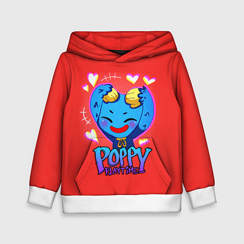 Детская толстовка POPPY PLAYTIME CUTE HAGGY WAGGY - милый Хагги Вагг / 3D-Белый – фото 1