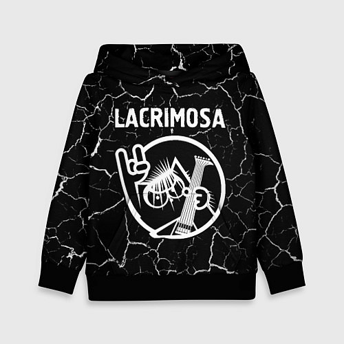 Детская толстовка Lacrimosa КОТ Трещины / 3D-Черный – фото 1