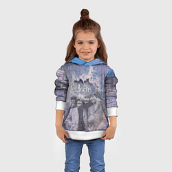 Толстовка-худи детская The Beatles Легендарная Ливерпульская четвёрка, цвет: 3D-белый — фото 2