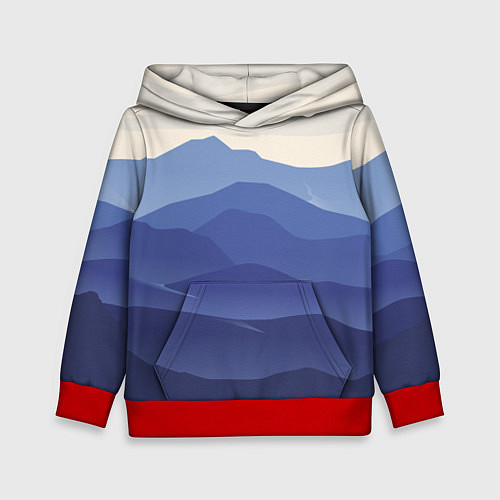 Детская толстовка Нежность Природа / 3D-Красный – фото 1