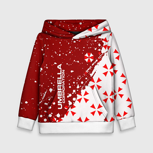 Детская толстовка Resident Evil Umbrella Corporation паттерн / 3D-Белый – фото 1