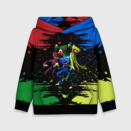 Детская толстовка POPPY PLAYTIME HAGGY WAGGY Mini Huggies / 3D-Черный – фото 1