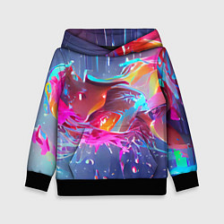 Детская толстовка Neon splashes