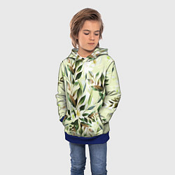 Толстовка-худи детская Цветы Липовый Сад, цвет: 3D-синий — фото 2