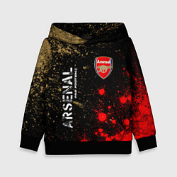 Толстовка-худи детская АРСЕНАЛ Arsenal Pro Football Краска, цвет: 3D-черный