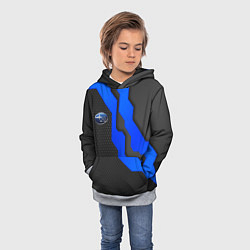 Толстовка-худи детская SUBARU - СУБАРУ ТЕХНОЛОГИЧЕСКАЯ БРОНЯ, цвет: 3D-меланж — фото 2