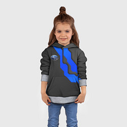 Толстовка-худи детская SUBARU - СУБАРУ ТЕХНОЛОГИЧЕСКАЯ БРОНЯ, цвет: 3D-меланж — фото 2