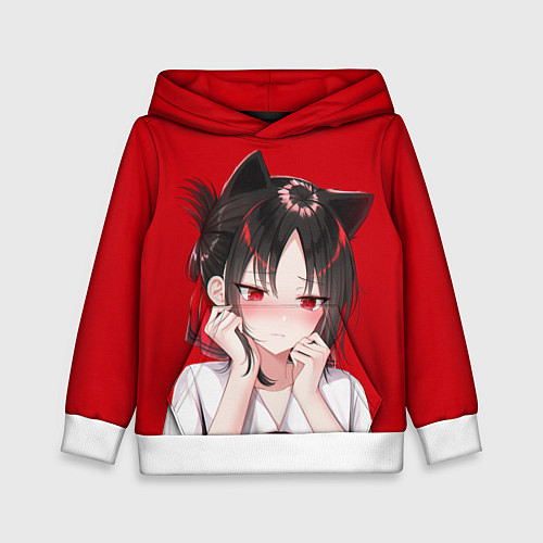 Детская толстовка Грустная Кагуя / 3D-Белый – фото 1