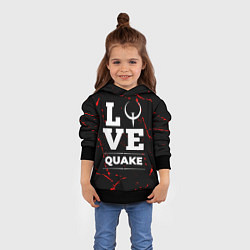 Толстовка-худи детская Quake Love Классика, цвет: 3D-черный — фото 2