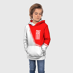 Толстовка-худи детская ФИАТ Краски, цвет: 3D-белый — фото 2