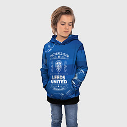 Толстовка-худи детская Leeds United Football Club Number 1, цвет: 3D-черный — фото 2