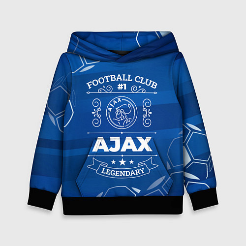 Детская толстовка Ajax Football Club Number 1 / 3D-Черный – фото 1