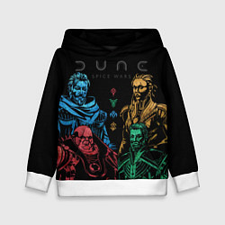 Толстовка-худи детская Dune: Spice Wars все фракции, цвет: 3D-белый