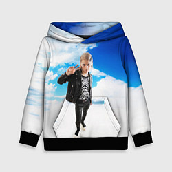 Толстовка-худи детская ПЛАТИНА SOSA MUZIK, цвет: 3D-черный