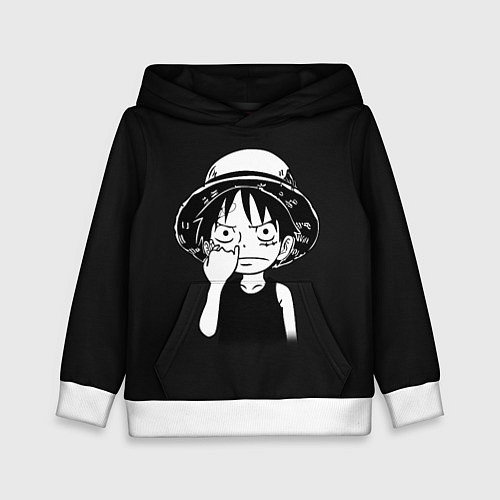 Детская толстовка Маленький Луффи / 3D-Белый – фото 1