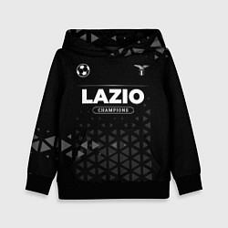 Толстовка-худи детская Lazio Champions Uniform, цвет: 3D-черный
