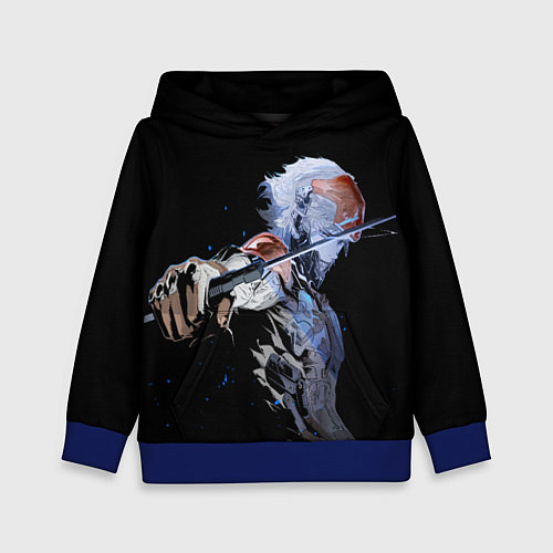 Детская толстовка METAL GEAR RISING Райден с мечом / 3D-Синий – фото 1