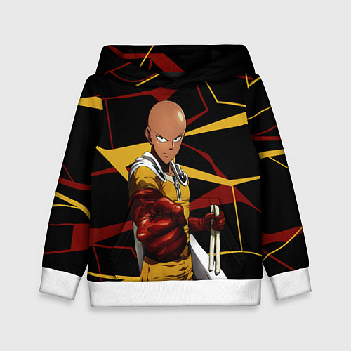 Детская толстовка One Punch Man - Сайтама-аниме / 3D-Белый – фото 1