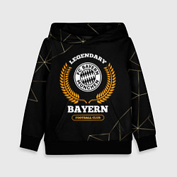 Толстовка-худи детская Лого Bayern и надпись Legendary Football Club на т, цвет: 3D-черный