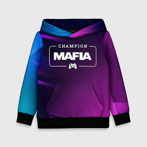 Детская толстовка Mafia Gaming Champion: рамка с лого и джойстиком н / 3D-Черный – фото 1