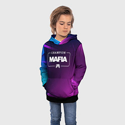 Толстовка-худи детская Mafia Gaming Champion: рамка с лого и джойстиком н, цвет: 3D-черный — фото 2