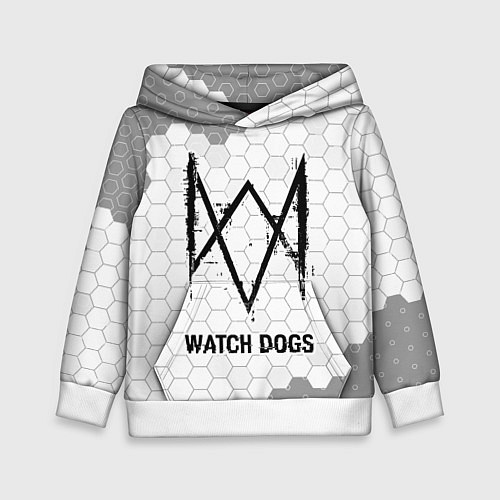 Детская толстовка Watch Dogs Glitch на темном фоне FS / 3D-Белый – фото 1