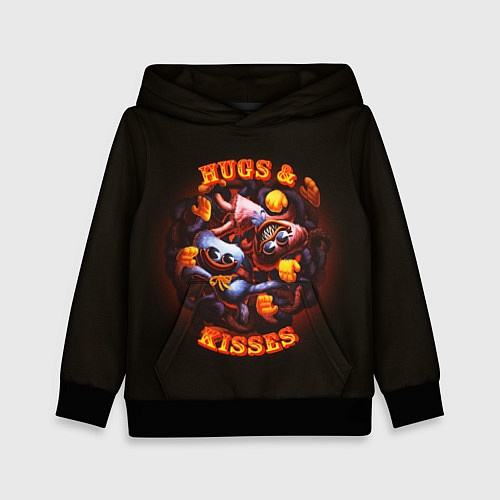 Детская толстовка Кисси Мисси и Хагги Вагги / 3D-Черный – фото 1