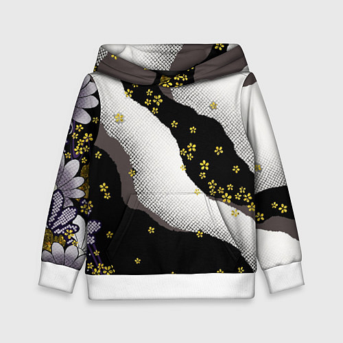 Детская толстовка JAPAN PATTERN / 3D-Белый – фото 1
