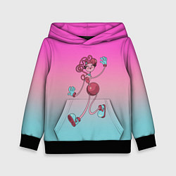 Толстовка-худи детская Мама длинные ноги: Poppy Playtime, цвет: 3D-черный