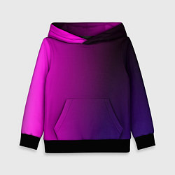 Толстовка-худи детская VIOLET gradient, цвет: 3D-черный