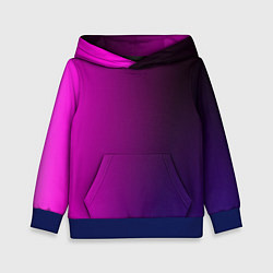 Толстовка-худи детская VIOLET gradient, цвет: 3D-синий