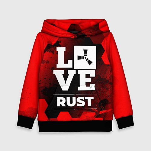 Детская толстовка Rust Love Классика / 3D-Черный – фото 1
